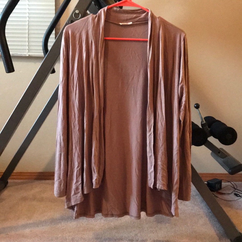 Blush colored cardigan